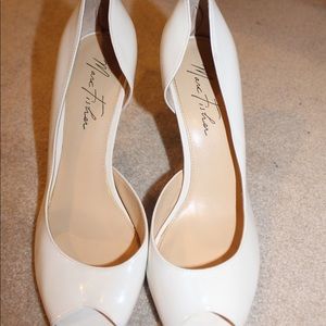 White Peep Toe Heels